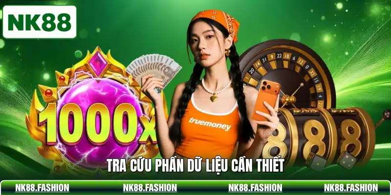 Tra cứu phần dữ liệu cần thiết